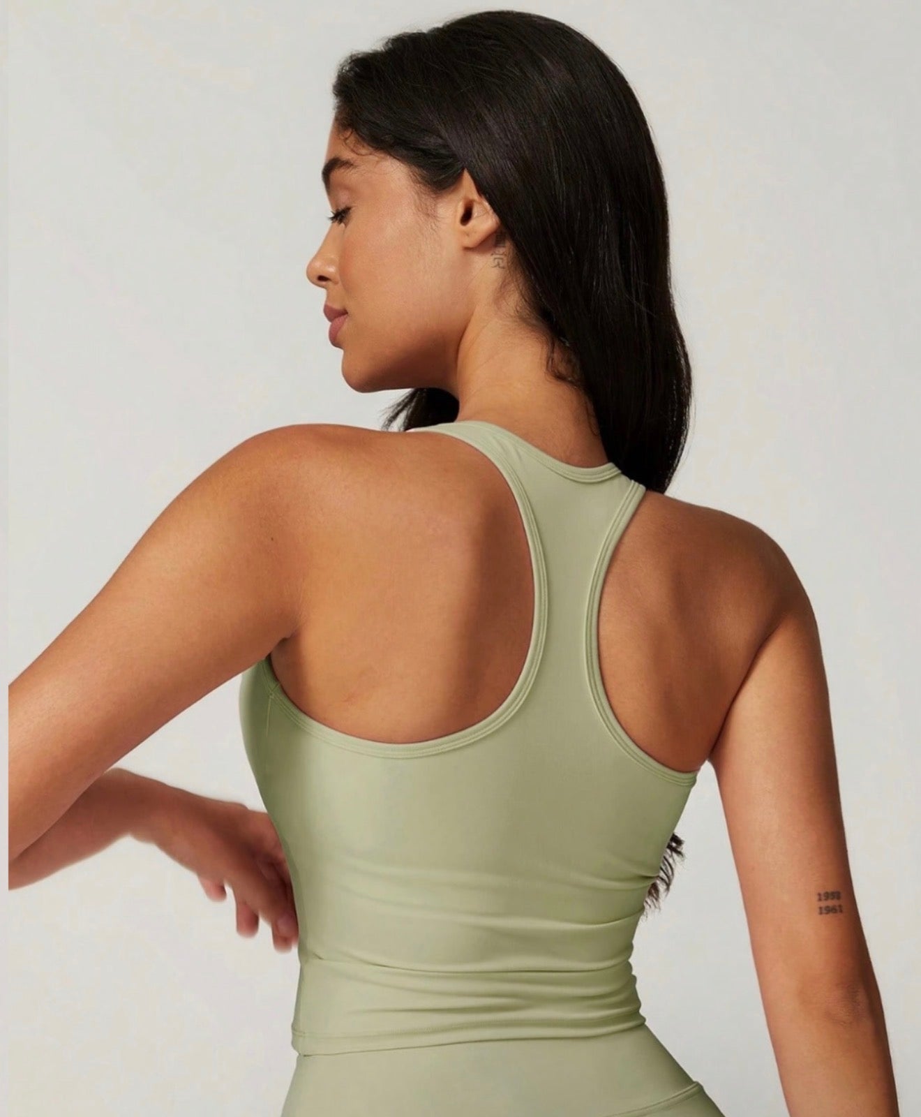 Soleties Women's Everyday Crop Tank - Green [PRE-ORDER]