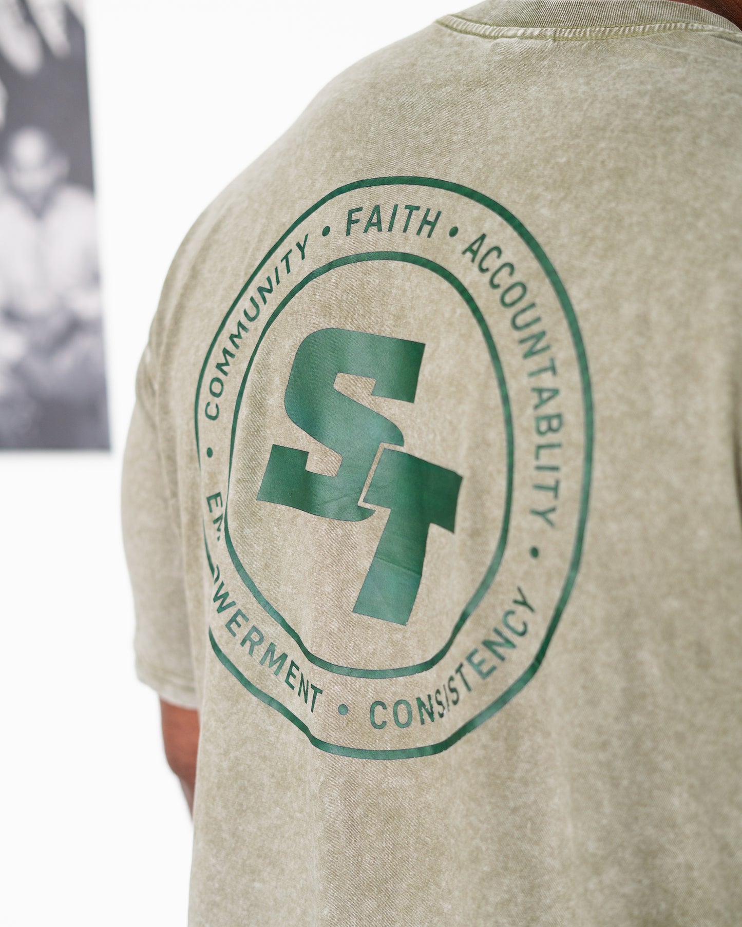 Soleties Legacy Oversized Tee - Sage Green [ PRE-ORDER]