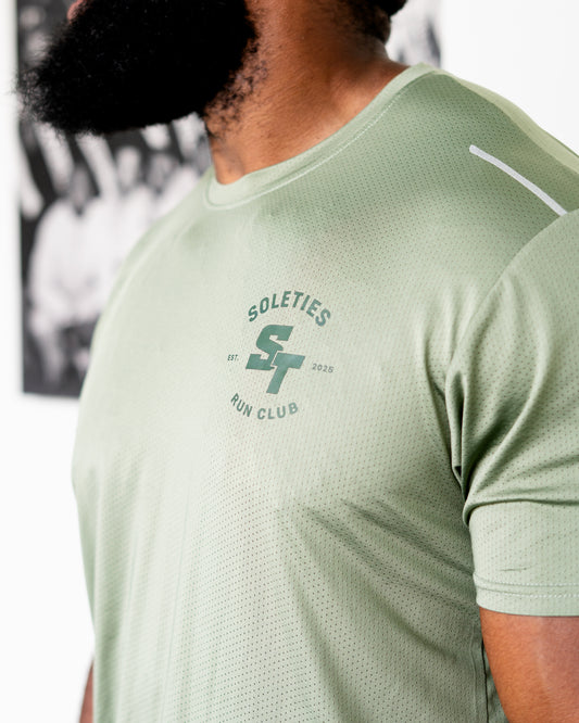 Soleties Performance Run Tee - Green [PRE-ORDER]